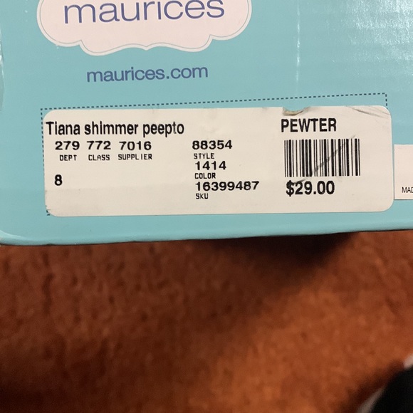 Maurice’s Size 8 peep toe heels - Picture 5 of 5